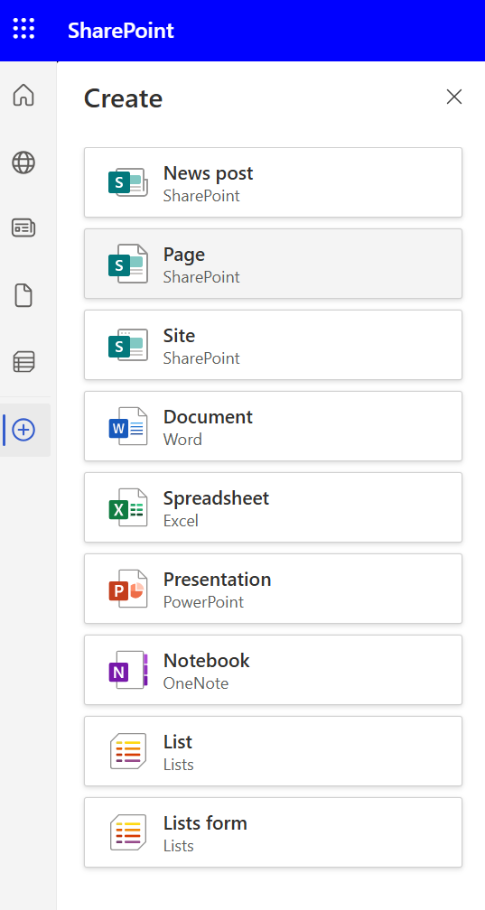 Add a page from app bar
