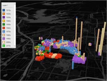 Power Map with the Color Black theme