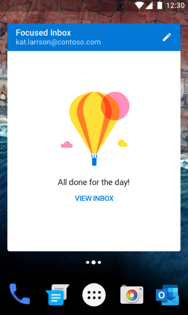 Fixing a widget that doesn't show emails