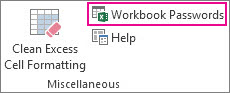 Workbook Passwords command