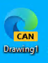 When the registry process is complete, the VSDX file icon changes to a Microsoft Edge symbol.