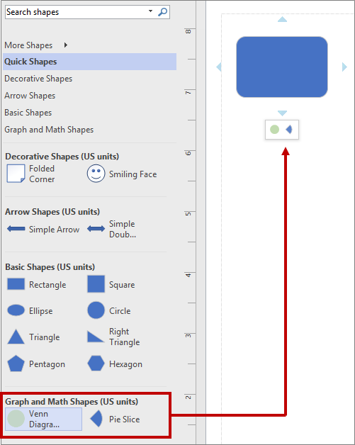 The mini toolbar using  a new stencil by selecting