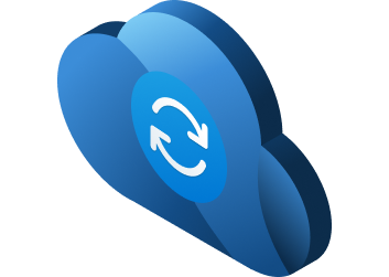 Quick machine recovery - third stage. The device connects to Microsoft cloud recovery services.