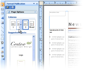 Changing the number of columns